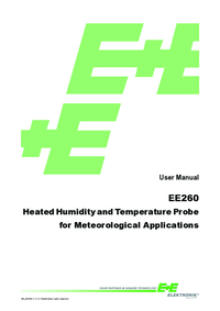 Thumbnail of document Manual - EE260 Heated Humidity/Temperature Probe for Meteorology